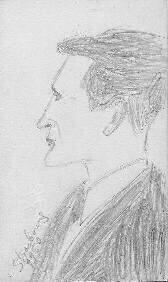 Willard Quine drawn portrait